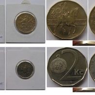 2002-2010, Czech Republic, set of 6 coins from 1 Koruna to 50 Korun