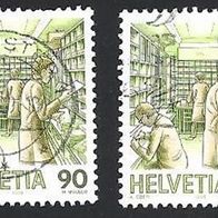 Schweiz, 1986, Mi.-Nr. 1326 ya + yb, gestempelt