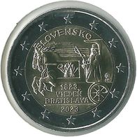 2 Euro Slowakei 2023 " Pferdepoststrecke Wien - Bratislava " Bankfr.