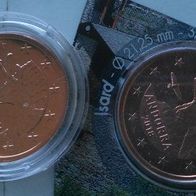 Andorra 5 Euro Cent 2017 und 2018 beide zusammen Kursmünzen BU Pyrenäen