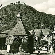 53604 Bad Honnef - Rhöndorf / Rhein Kapelle und Drachenfels um 1958