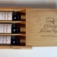 3 x 750ml Selection Prestige 2005 La Tour Figeac Saint-Emilion Grand Cru in Holzkiste