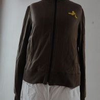 schöne warme Jacke in braun gold Größe S 34 164