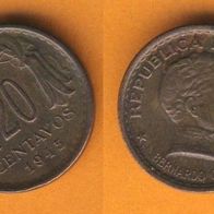 Chile 20 Centavos 1945