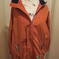 Jacke mit Kapuze in Orange in Größe XS 34