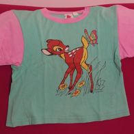 schönes buntes T-Shirt in Größe 116 122 mit Bambi drauf