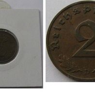 1937, Deutschland, 2 Reichspfennig (D)