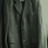 Herren Jacke Blazer dunkel grau Wolle Gr.54 Brandts Germany Finest Cloth