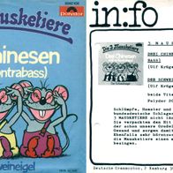 7"Die 3 Mausketiere · Drei Chinesen mit´m Kontrabass (Promo RAR 1979)