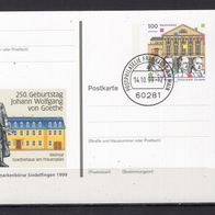 BRD / Bund 1999 Sonderpostkarte Internationale Briefmarkenbörse PSo 62 ESST