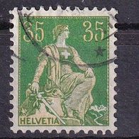 Schweiz MiNr. 105 sitzende Helvetia gestempelt M€ 2,80 #G38b