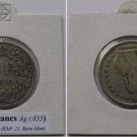 1879, Switzerland, 2 Francs, B, silver coin
