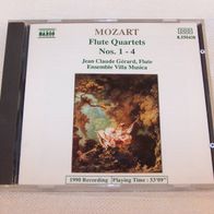 CD - Mozart / Flute Quartets Nos. 1-4, Naxos Records 1991