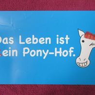 Werbe Karte Targobank "Das Leben ist kein Pony-Hof." Door Drop Werbung Flyer