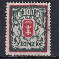 Danzig, 1922/23, Mi. 128, Wappen, 1 Briefm., gest.