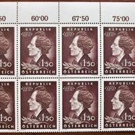 Briefmarken Republik Österreich 8er Block Gustav Mahler * *