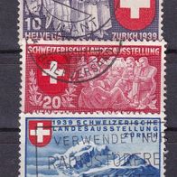 Schweiz MiNr. 335-337 komplett gestempelt M€ 5,50 #G49c