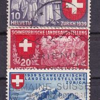 Schweiz MiNr. 335-337 komplett gestempelt M€ 5,50 #G49e