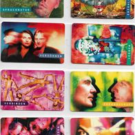 8 Telefonkarten A 22 - 29 von 1996 , Verbindungen , leer