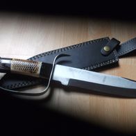 Handgefertigtes Messer Jagdmesser Dolch mit Lederscheide