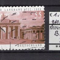 BRD / Bund 2007 275. Geburtstag von Carl Gotthard Langhans MiNr. 2636 gestempelt -3-