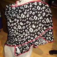 Accessoires Dreieckstuch Strick Leo beidseitig verwendbar