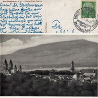 AK Bad Homburg mit Blick auf den Taunus s/ w von 1954