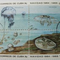 Briefmarken Correos De Cuba Navidad 1964-1965 gest.