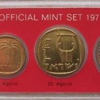 1971, Israel, Special mint set with Israeli coins