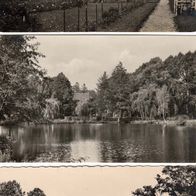 3 AK Gardelegen Am Stadtgraben und Rosarium - s/ w - alle unbenutzt