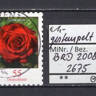 BRD / Bund 2008 Freimarke: Blumen (XVI) MiNr. 2675 gestempelt