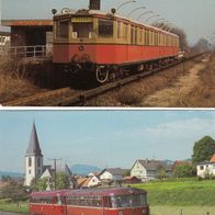 2 AK mit Schienenbus VT98 und S-Bahn Berlin in Farbe - unbenutzt