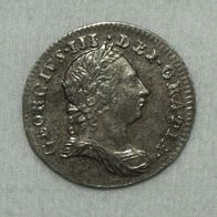 Silber Prooflike Maundy Großbritannien George III, 1762, 3 Pence VZ + / XF+