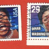 USA 1993 2x Dinah Washington Mi.2381 A + 2381 E gest.