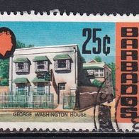 Barbados, 1970, Mi. 307, Washington-Haus, 1 Briefm., gest.