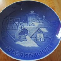 Copehagen Porcelan BING & Gröndahl Weihnachtsteller 1977