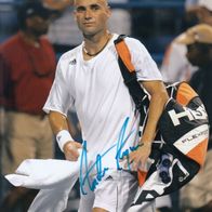 Tennis: Andre Agassi - orig. sign. Grossfoto