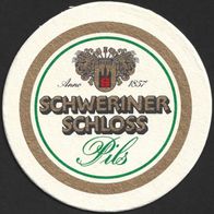 Bierdeckel "Pils" Schweriner Schlossbrauerei † 2011 Schwerin Mecklenburg-Vorpommern