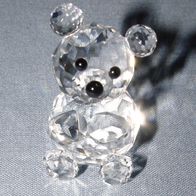 Swarovski Figur, Teddybär, kleiner Bär, Kristallglas, ca. 45 mm