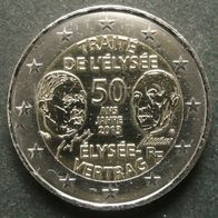2 Euro - Frankreich - 2013 (50 Jahre Elysee Vertrag)