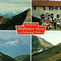 82467 Garmisch - Partenkirchen 100 J. Weilheimer Haus ( Krottenkopfhütte ) 1984