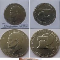 1976, United States, 1 Dollar (Eisenhower Dollar) Bicentennial (type 2)