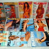 13 x Playboy / Penthouse Deutsch Konvolut 80er/90er/2000 Iris Berben, Mariella Ahrens