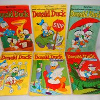 6 x Konvolut Die tollsten Geschichten von Donald Duck Sonderheft No. 8,25,28,32,42,46