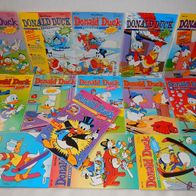 14 x Konvolut Die tollsten Geschichten von Donald Duck Sonderheft Nr.100,116-131