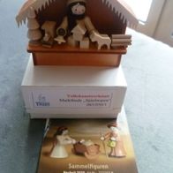 Romy Thiel Winterkinder, Marktbude Spielwaren, Erzgebirge, Miniatur