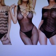 Verführerische Bodystockings, 3 Stück Größe S-L