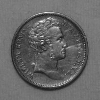 Silver Niederländisch Indien/ Netherlands East Indies Willem I,1834,1/4 Gulden VZ/ XF