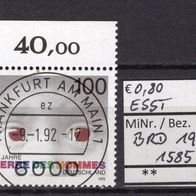 BRD / Bund 1992 25 Jahre Terre des Hommes Deutschland MiNr. 1585 ESST Vollst.