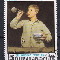 Dubai, 1968, Mi 325, Tag d. Kindes, Seifenblasen, 1 Briefm., gest.